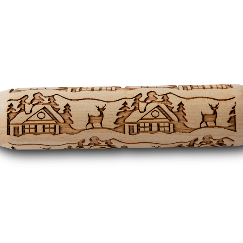 Woodland Cottage Embossing Rolling PinWoodland Cottage Embossing Rolling Pin - Image 6