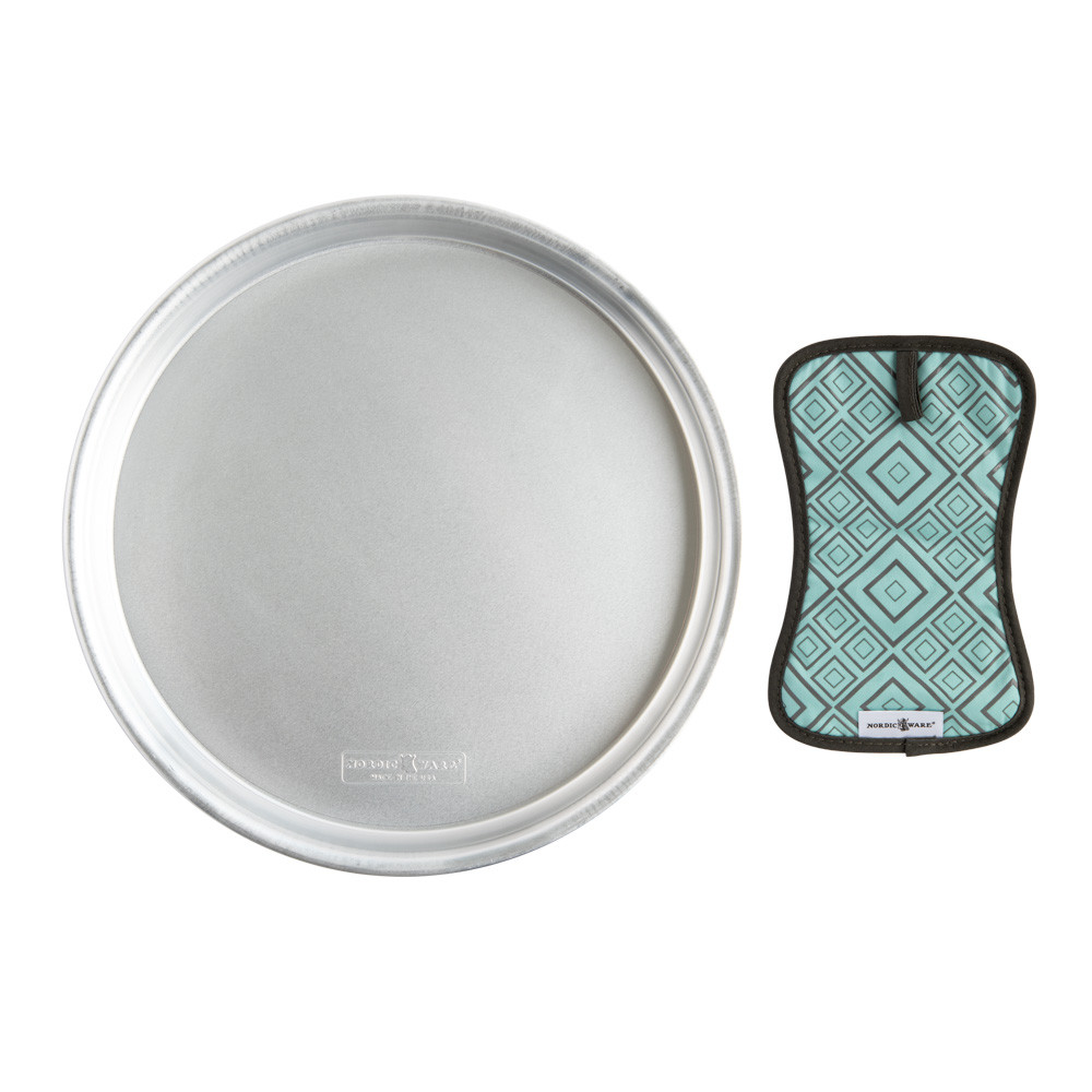 2-Piece Naturals® 14" Deep Dish Pizza Pan & Hot Pad Set2-Piece Naturals® 14" Deep Dish Pizza Pan & Hot Pad Set