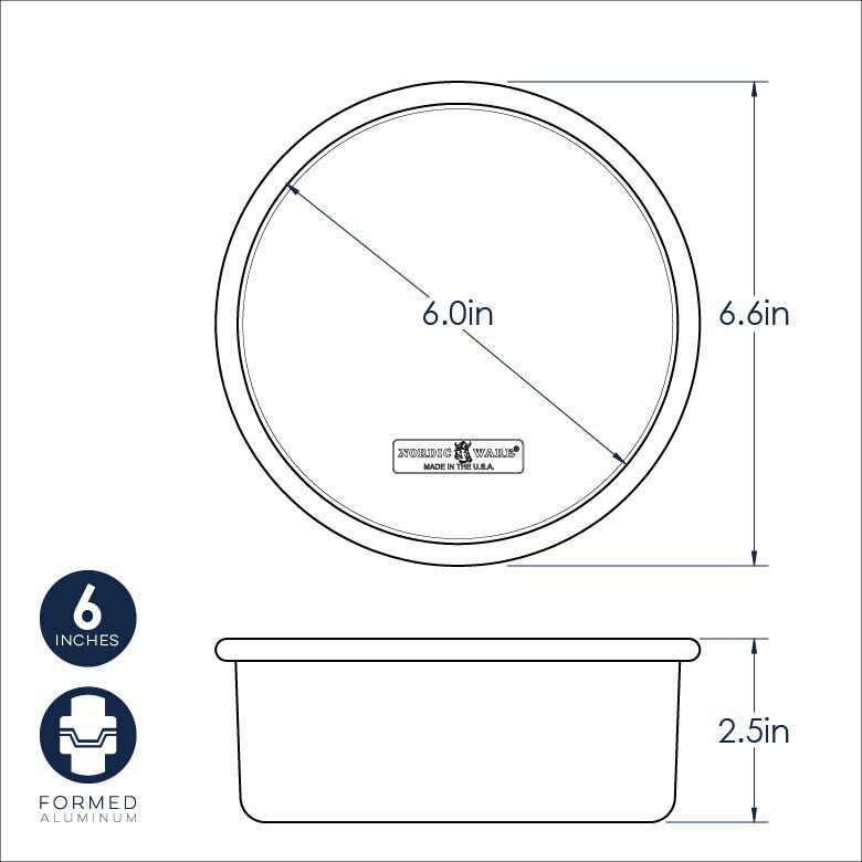 Naturals® 6" Round Layer Cake PanNaturals® 6" Round Layer Cake Pan - Image 4