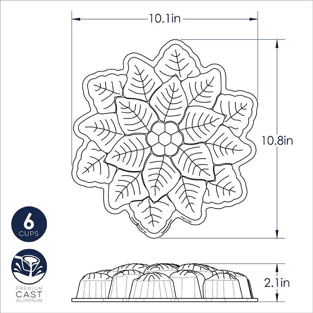 Poinsettia Pull-Apart PanPoinsettia Pull-Apart Pan - Image 7