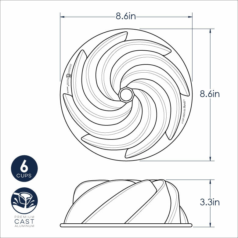 6 Cup Heritage Bundt® Pan6 Cup Heritage Bundt® Pan - Image 9