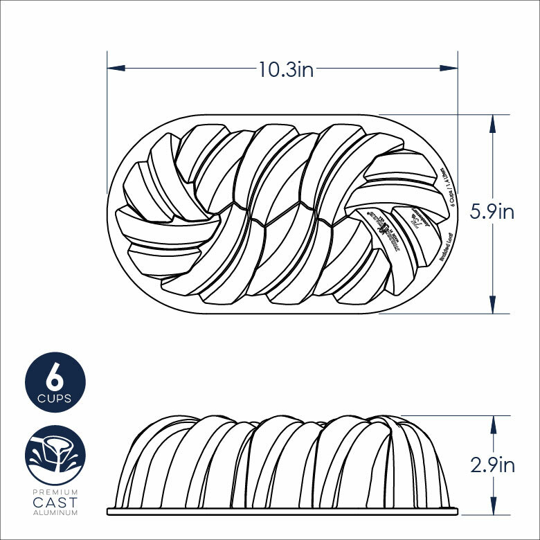 75th Anniversary Braided Loaf Pan75th Anniversary Braided Loaf Pan - Image 8
