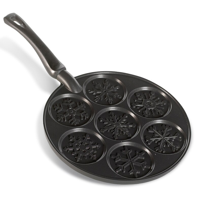 Falling Snowflake Pancake PanFalling Snowflake Pancake Pan