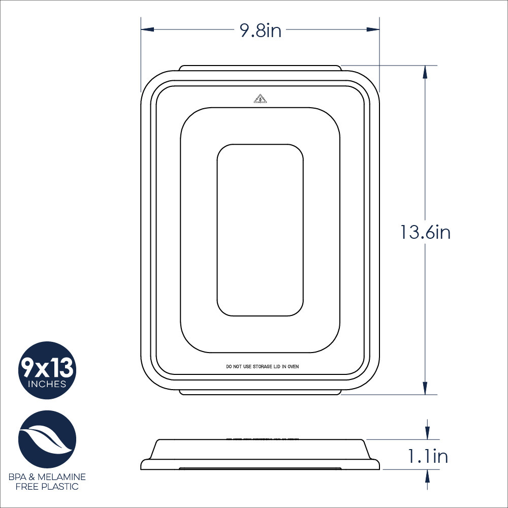 Bakeware Lid for Quarter Sheet, Muffin and 9x13 PansBakeware Lid for Quarter Sheet, Muffin and 9x13 Pans - Image 5