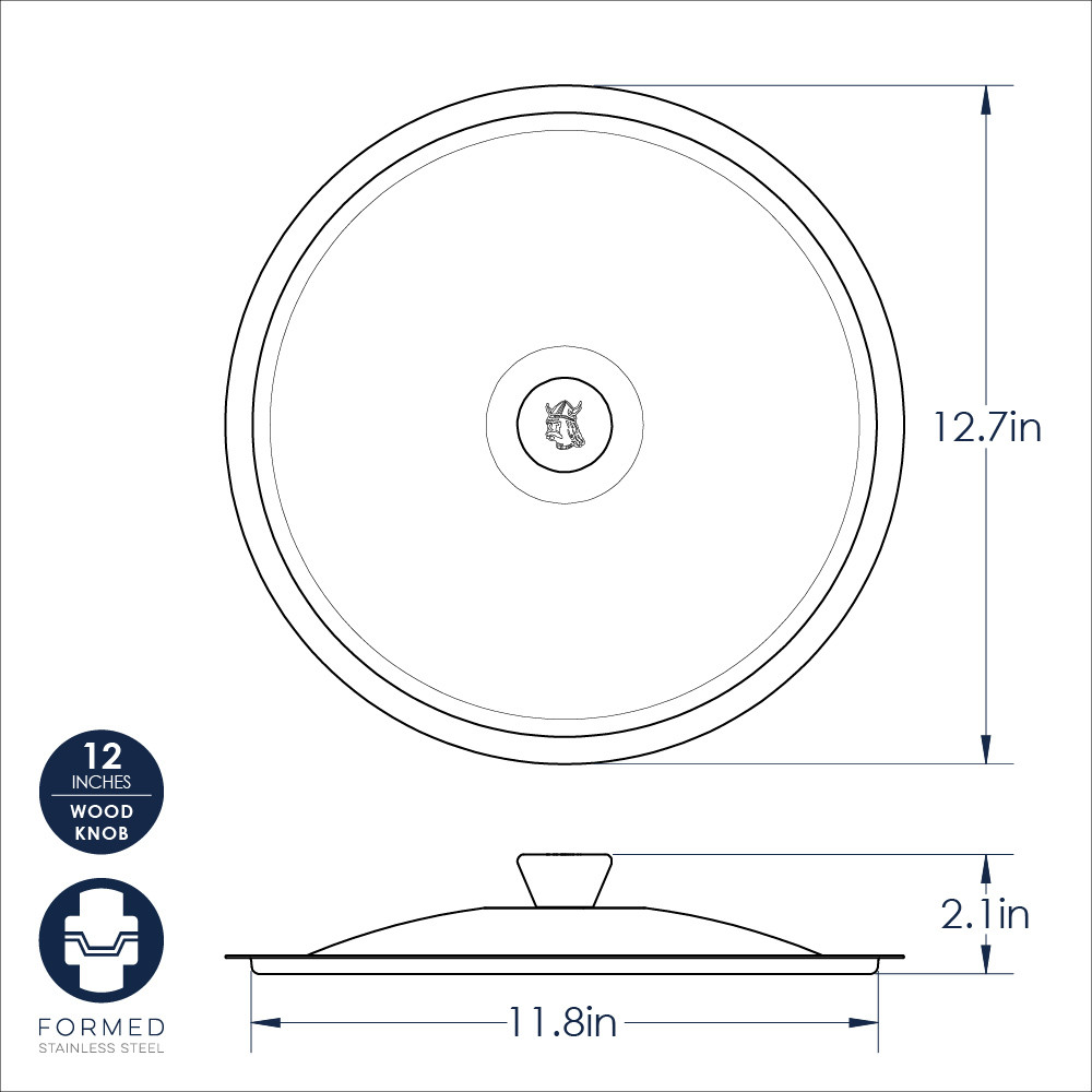 Cardamom™ 12 Inch Stainless Steel CoverCardamom™ 12 Inch Stainless Steel Cover - Image 4