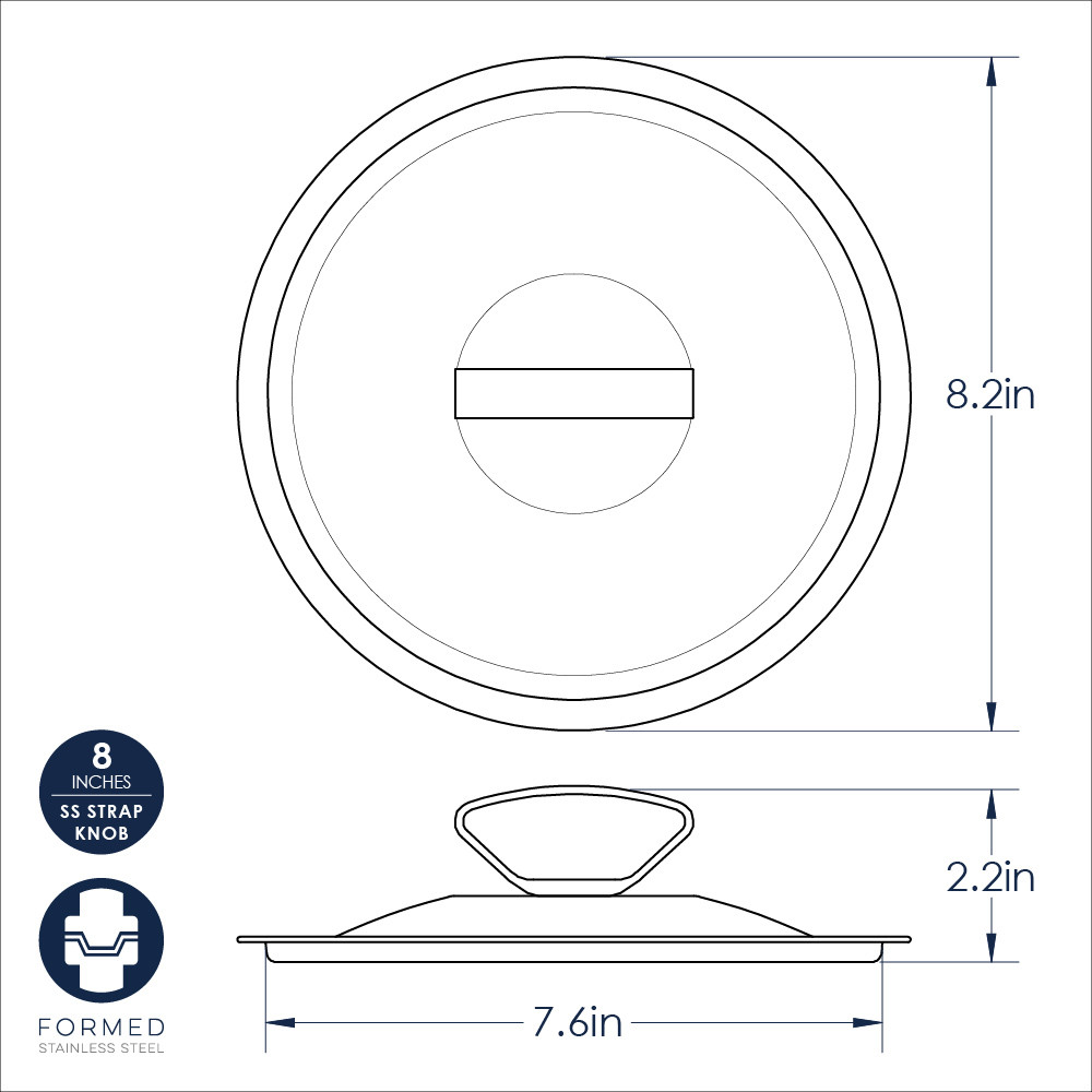 Verde 8 Inch LidVerde 8 Inch Lid - Image 4