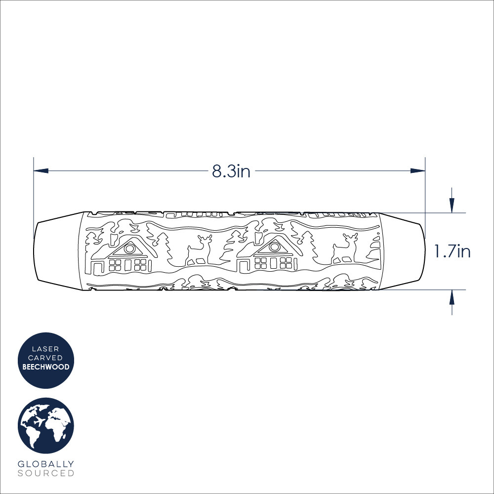 Woodland Cottage Embossing Rolling PinWoodland Cottage Embossing Rolling Pin - Image 7