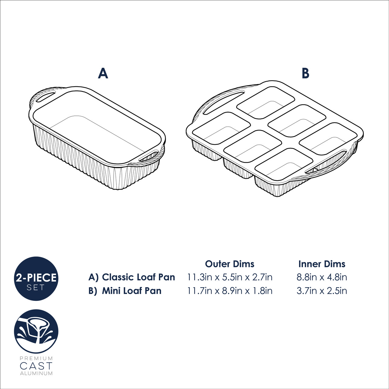 Cardamom™ Bakeware 2 Piece Loaf SetCardamom™ Bakeware 2 Piece Loaf Set - Image 6