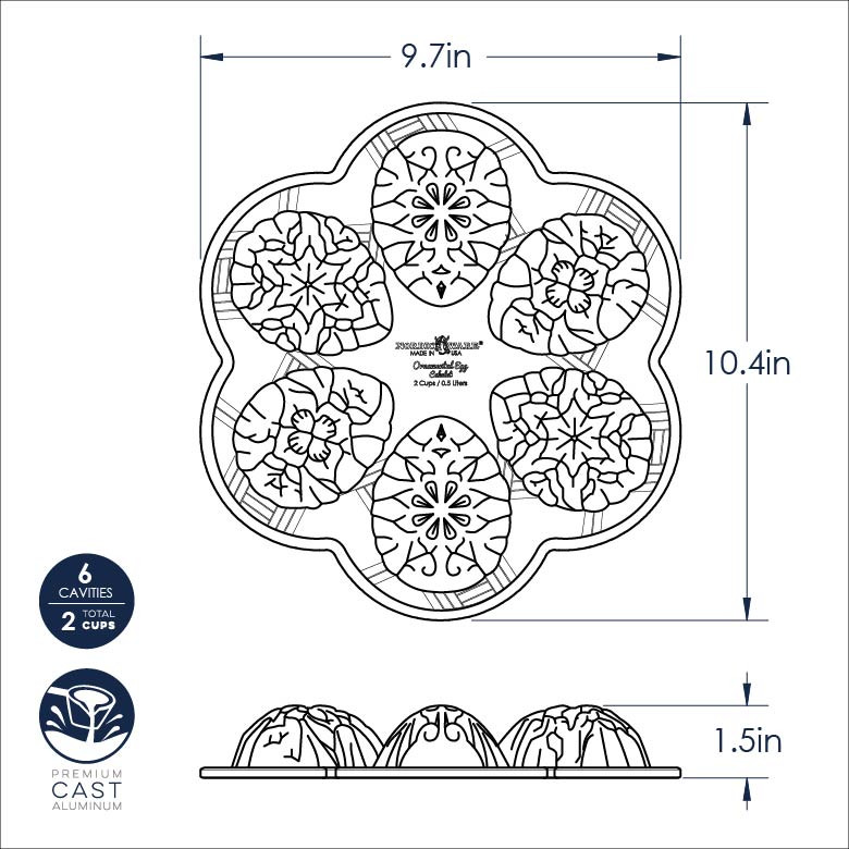 Ornamental Egg Cakelet PanOrnamental Egg Cakelet Pan - Image 7