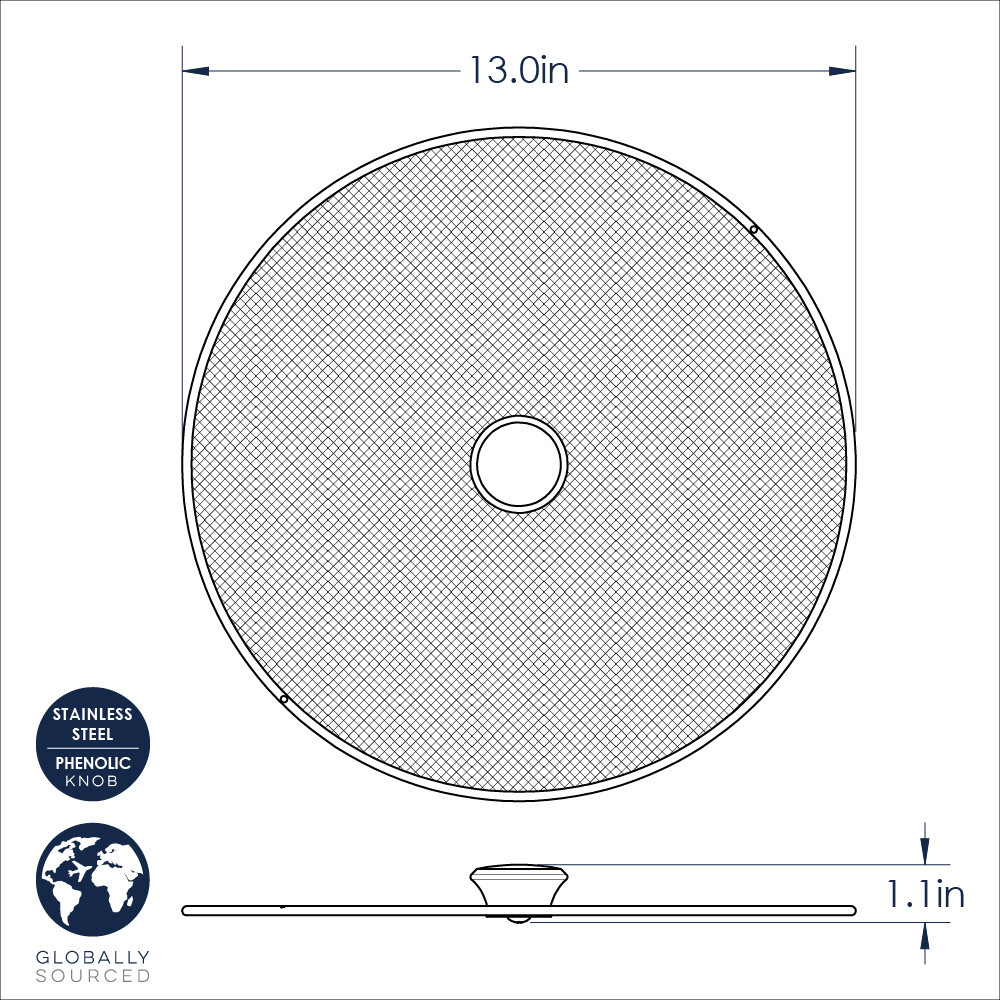 13” Crispy Dry Fry Spatter Cover13” Crispy Dry Fry Spatter Cover - Image 6