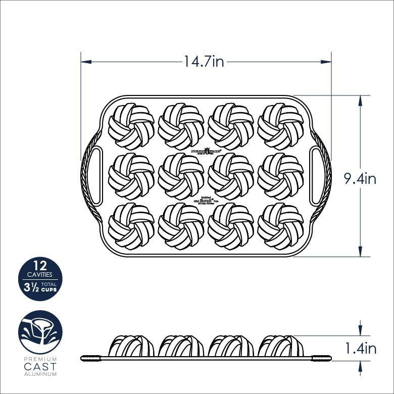 75th Anniversary Braided Mini Bundt® Pan75th Anniversary Braided Mini Bundt® Pan - Image 9