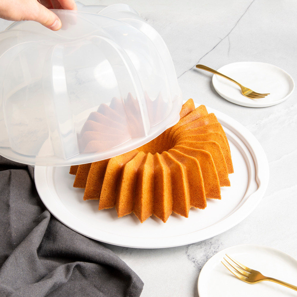 Translucent Bundt® Cake Keeper - WhiteTranslucent Bundt® Cake Keeper - White - Image 3