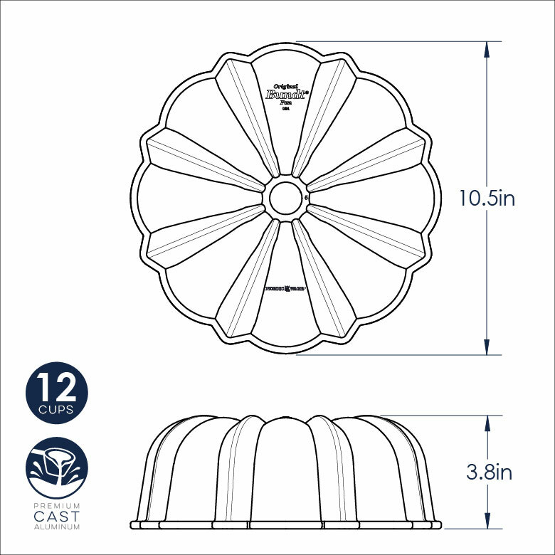 Original Sparkling Silver Bundt® PanOriginal Sparkling Silver Bundt® Pan - Image 6