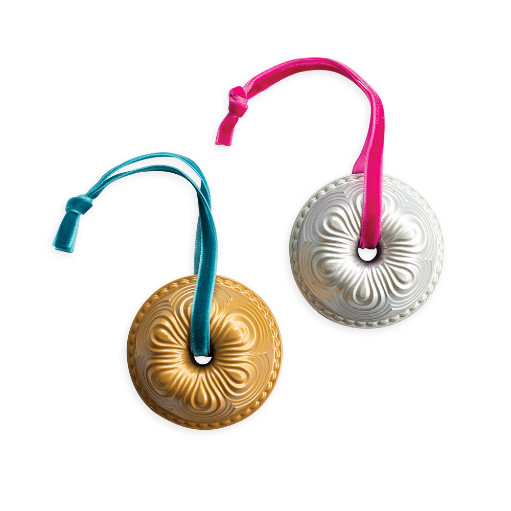 Set of 2 Collectible Cast Ornaments, Chiffon Bundt®Set of 2 Collectible Cast Ornaments, Chiffon Bundt®