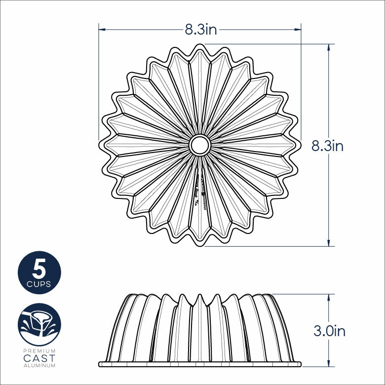 5 Cup Brilliance Bundt® Pan5 Cup Brilliance Bundt® Pan - Image 3