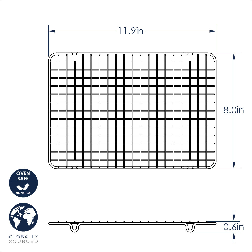 Quarter Sheet Oven-Safe Cooling GridQuarter Sheet Oven-Safe Cooling Grid - Image 5