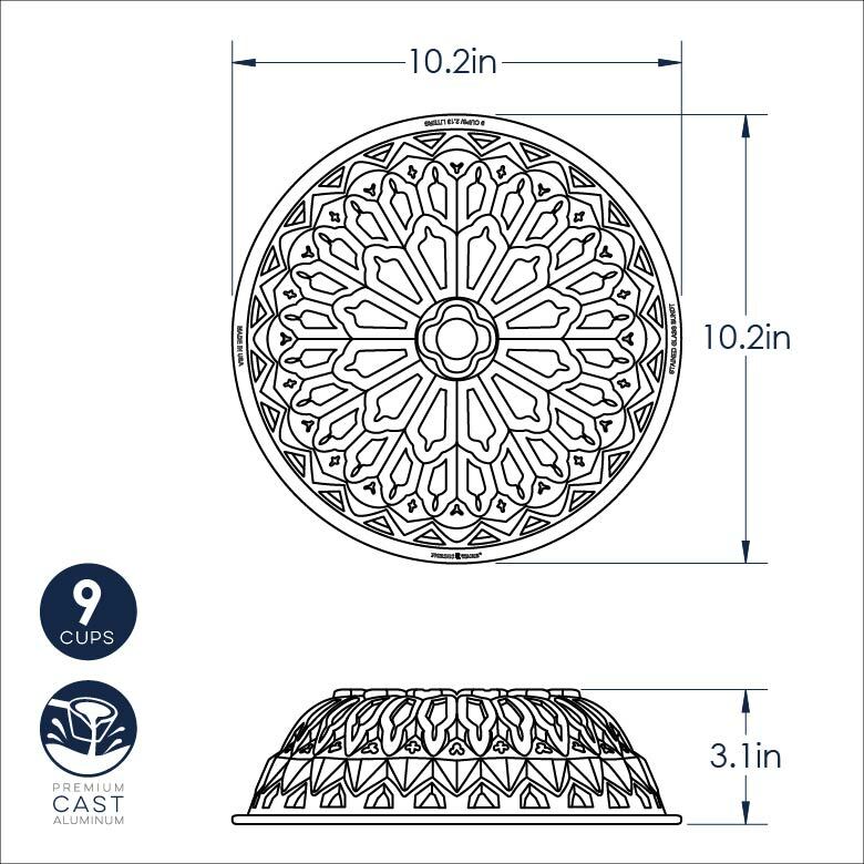 Stained Glass Bundt® PanStained Glass Bundt® Pan - Image 6
