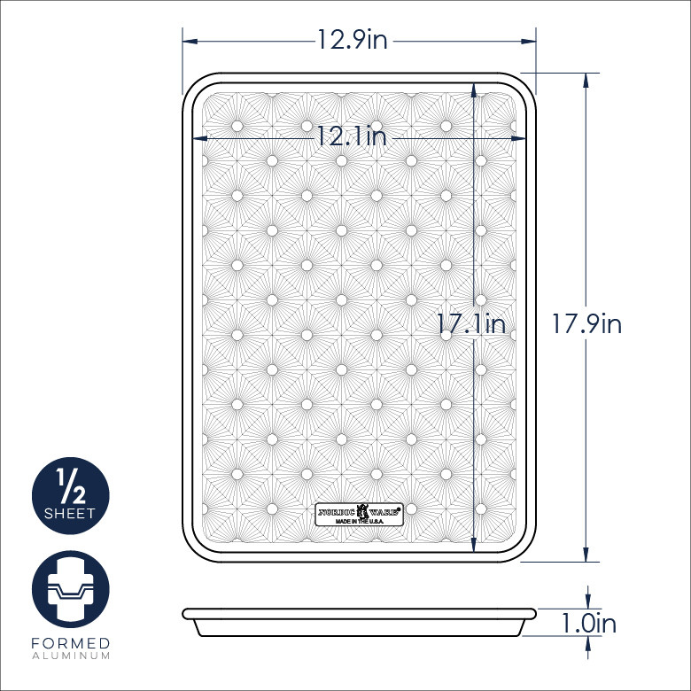 Naturals® Vintage Starburst Half Sheet PanNaturals® Vintage Starburst Half Sheet Pan - Image 4