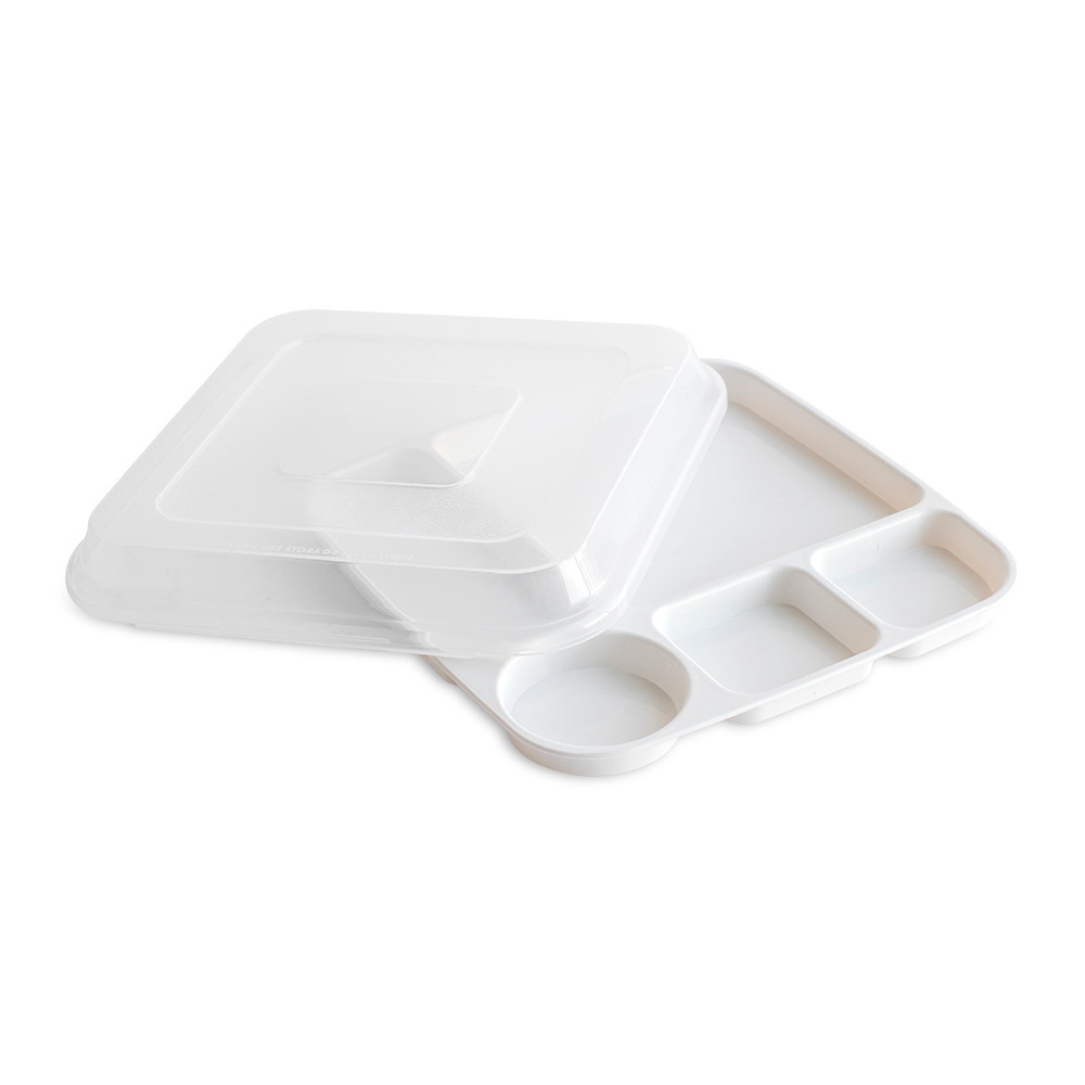 Divided Dinner Tray with LidDivided Dinner Tray with Lid