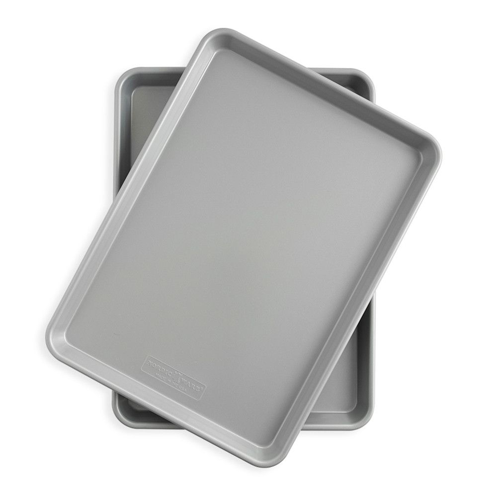 Brilliant Bakeware Set of 2 Nonstick Half Sheet PansBrilliant Bakeware Set of 2 Nonstick Half Sheet Pans