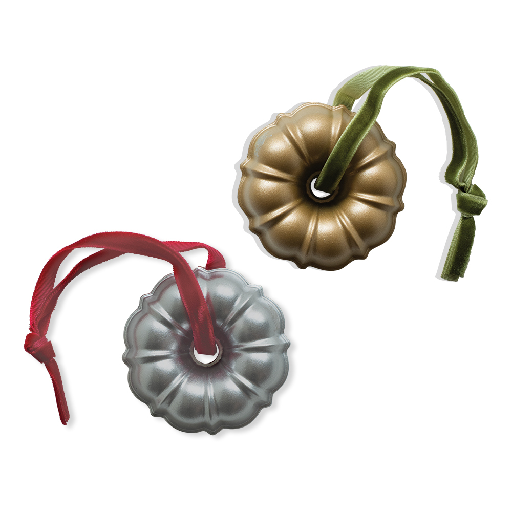 Set of 2 Collectible Cast Ornaments,  Classic Bundt®Set of 2 Collectible Cast Ornaments,  Classic Bundt®