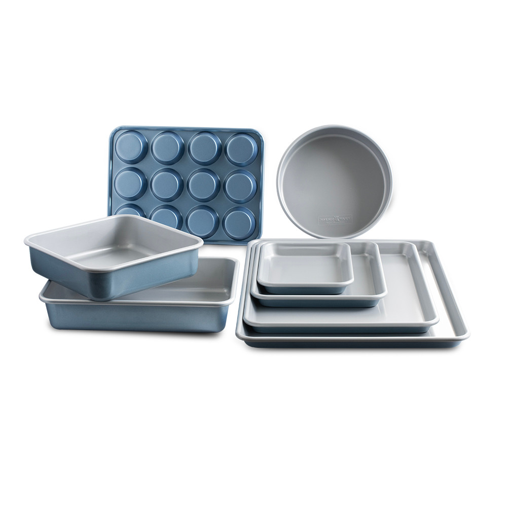 Brilliant Bakeware 8-Piece Nonstick Pan SetBrilliant Bakeware 8-Piece Nonstick Pan Set