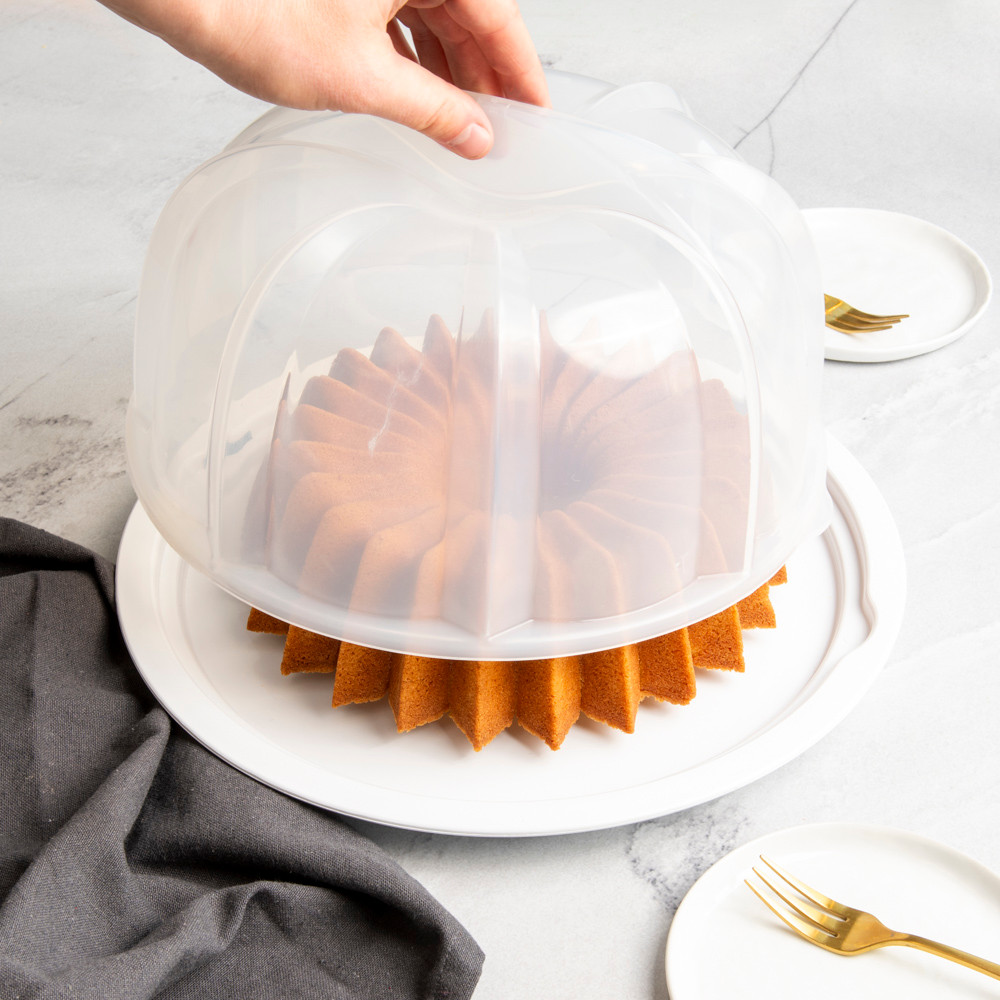 Translucent Bundt® Cake Keeper - WhiteTranslucent Bundt® Cake Keeper - White - Image 4