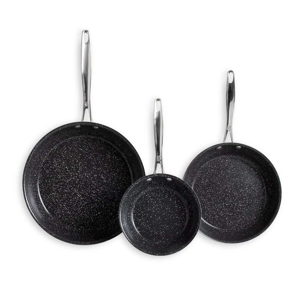 Basalt 3 Piece Frying Pan SetBasalt 3 Piece Frying Pan Set