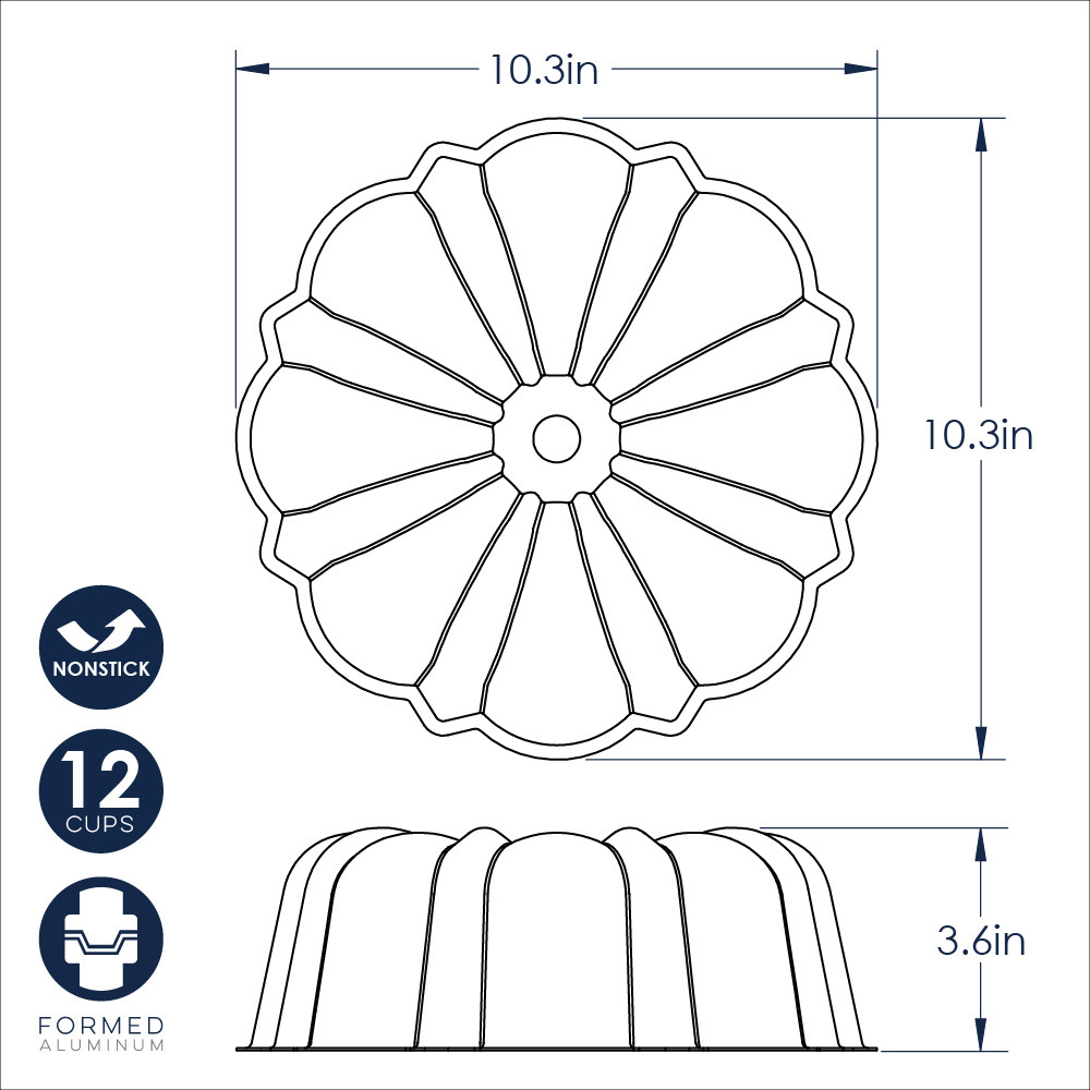 Treat™ 12 Cup Bundt® PanTreat™ 12 Cup Bundt® Pan - Image 4