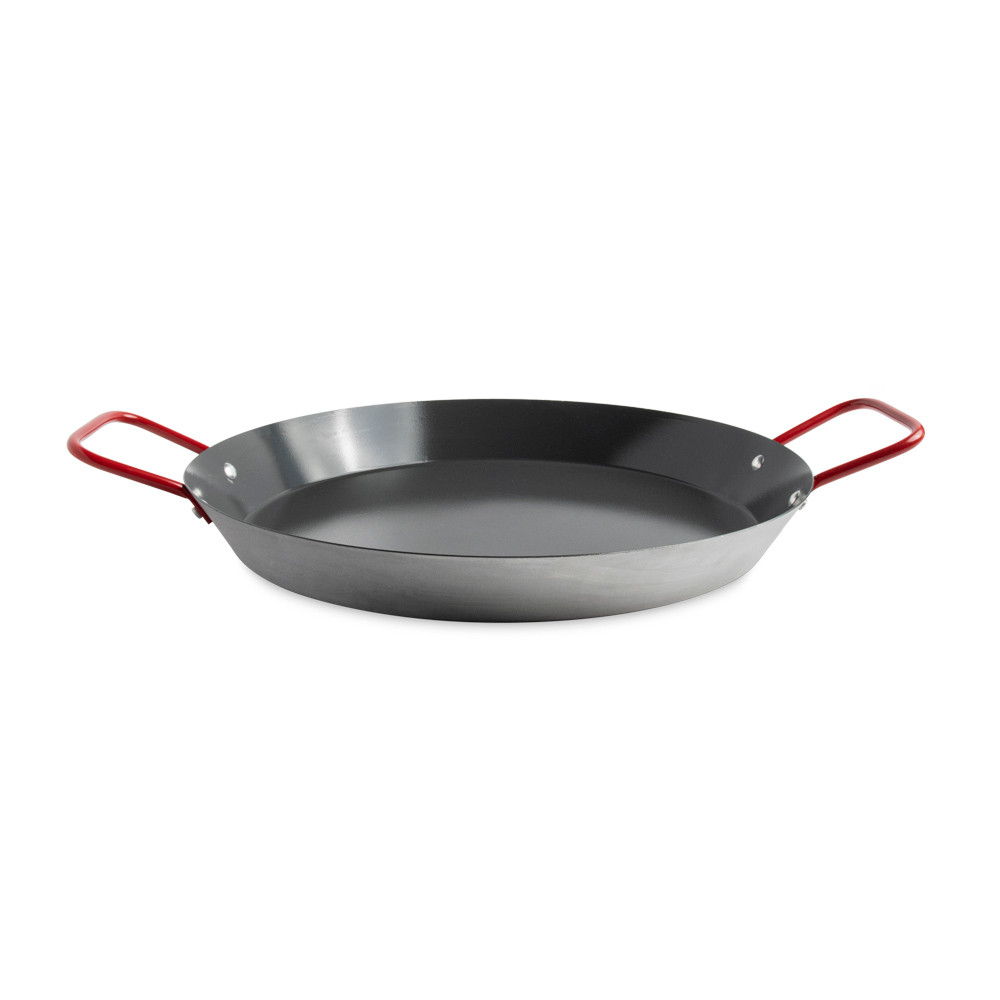 Paella Pan with Red HandlesPaella Pan with Red Handles