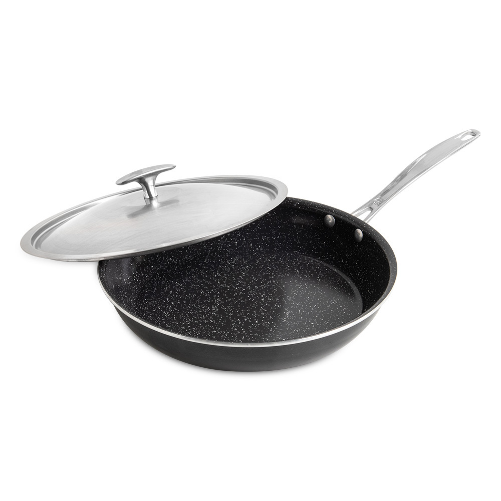 Basalt 2 Piece 12 Inch Sauté Skillet with LidBasalt 2 Piece 12 Inch Sauté Skillet with Lid